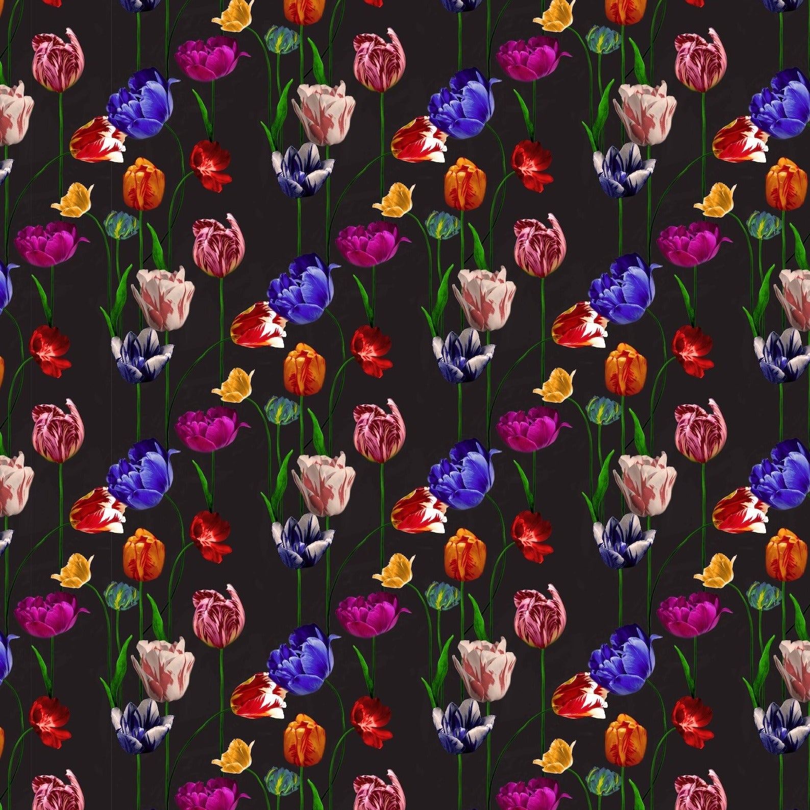Blooming Tulips Fabric by Miss Lolo