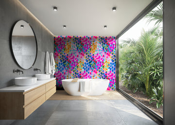 Chasing Rainbows Removable Bathroom Wallpaper
