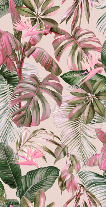 Tropinkana Removable Bathroom Wallpaper